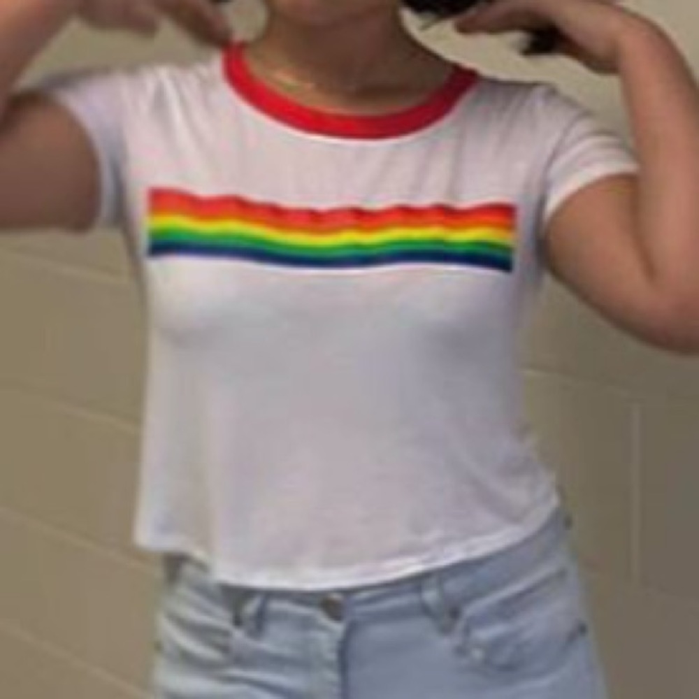 Rainbow Crop Top